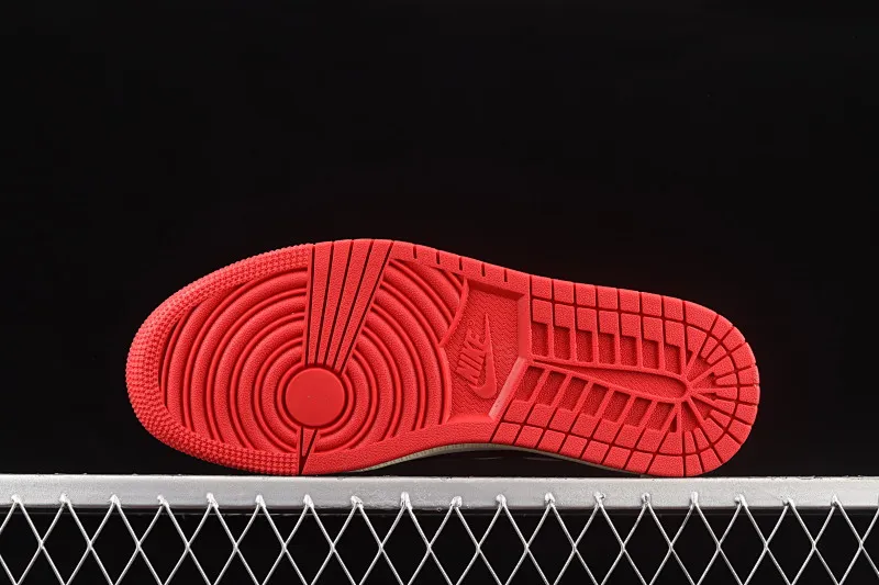 All categories Air Jordan Jordan series basketball shoes Air Jordan 1 Low Travis Scott x Air Jordan 1 Low AJ1 Joe 1 black and white red inverted low-top cultural sneakers DM7866-140